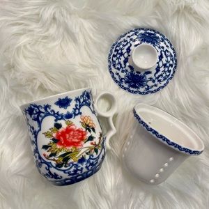 Vintage Porcelain Tea Cup Chinese Jingdezhen